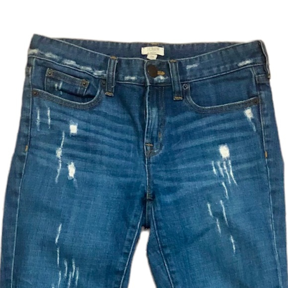 J. Crew Stretch Distressed Skinny Jeans, 24 - Picture 2 of 7